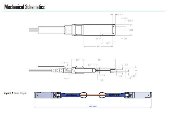 Ethernet-Kabel Qsfp Mellanox MC220731V-015 IB FDR QSFP+ AOC herauf VPI zu 56Gb/S