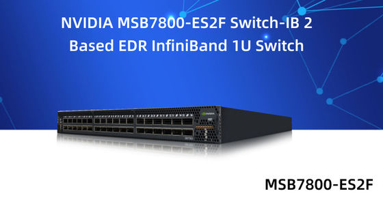 MSB7800-ES2F 36 Port-Mellanox Ethernet-Schalter-Hochleistung
