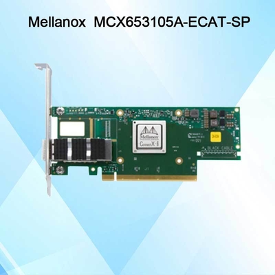 Nvidia MCX653105A-Ecat-Sp Connectx6 Single-Port OSfp56 EDR 100GB/S Vpi Infiniband-Netzwerkkarte