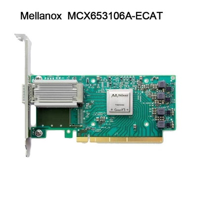 100 g HDR Infiniband Mellanox 100 gb Nic Netzwerkoberfläche QSFP56 MCX653106A-ECAT