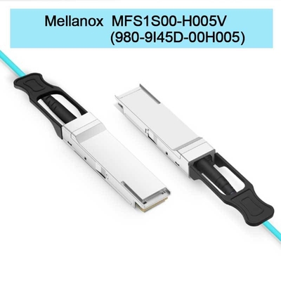 MFS1S00-H005V(980-9I45D-00H005) Aktives optisches Kabel von Aoc bis zu 200 Gbit/s IB HDR QSFP56 5 m