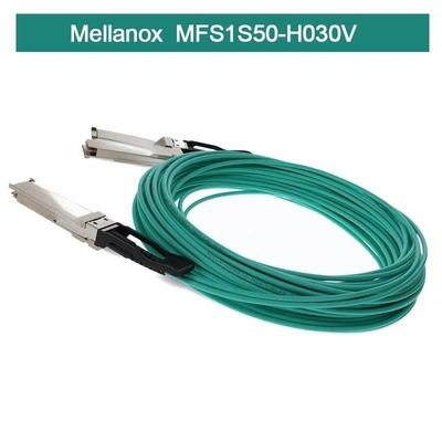 Infiniband Mellanox AOC MFS1S50-H030V VPI HDR & ETH 2x100Gb/S 30M QSFP56 neu und original