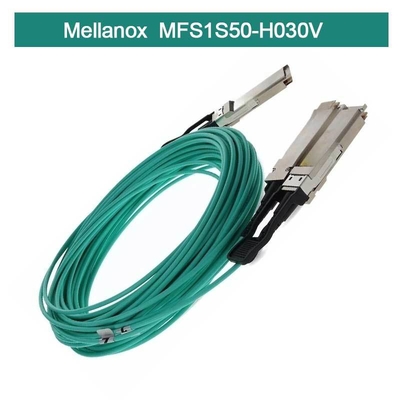 Infiniband Mellanox AOC MFS1S50-H030V VPI HDR & ETH 2x100Gb/S 30M QSFP56 neu und original