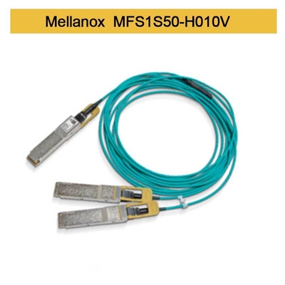 MFS1S50-H010V 200GbE 2x100GbE zum aktiven Lichtwellenleiter InfiniBand verkabelt Kabel Mellanox AOC