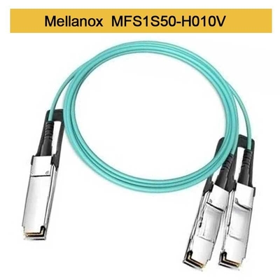 MFS1S50-H010V 200GbE 2x100GbE zum aktiven Lichtwellenleiter InfiniBand verkabelt Kabel Mellanox AOC
