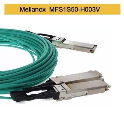 MFS1S50-H003V AOC-Kabel 200 GbE zu 2x100 GbE QSFP56 zu 2xQSFP56 MMF Mellanox AOC-Kabel