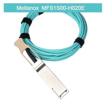 MFS1S00-H020E Splitterkabel Ethernet mit geringer Latenzzeit von Mellanox AOC 200GbE bis 2x100GbE 20m