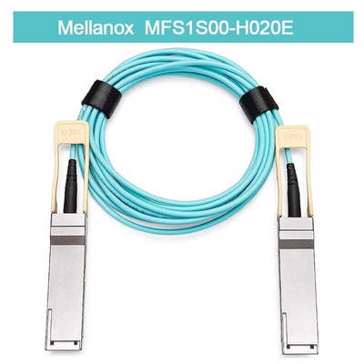 MFS1S00-H020E Splitterkabel Ethernet mit geringer Latenzzeit von Mellanox AOC 200GbE bis 2x100GbE 20m