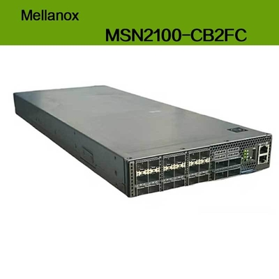 MSN2100-CB2FC Nvidia Spectrum 100gbe 1HE Switch 1 Gbit/s Max. Geschwindigkeit Cumulus Linux 16 Qsfp28 Ports 2 AC Netzteile X86 2-Kern Kurze Tiefe P2c Luftstrom