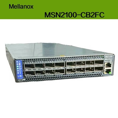 MSN2100-CB2FC Nvidia Spectrum 100gbe 1HE Switch 1 Gbit/s Max. Geschwindigkeit Cumulus Linux 16 Qsfp28 Ports 2 AC Netzteile X86 2-Kern Kurze Tiefe P2c Luftstrom
