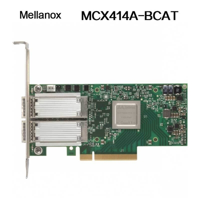 Nvidia 900-9X426-0054-Sq0 MCX414A-BCAT ConnectX-4 EN Netzwerkkarte, 40/56 GBE Dual-Port QSFP28, PCIe3.0 x8, Hohe Blende