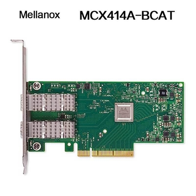 Nvidia 900-9X426-0054-Sq0 MCX414A-BCAT ConnectX-4 EN Netzwerkkarte, 40/56 GBE Dual-Port QSFP28, PCIe3.0 x8, Hohe Blende