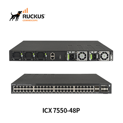 Ruckus Icx 7550-48p Network Switch with 1 Gbe Uplinks and Poe Function in-Stock for Ruckus