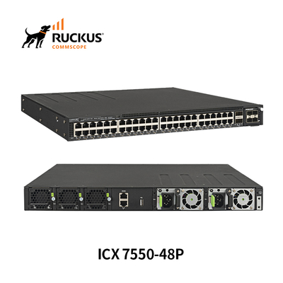 Ruckus Icx 7550-48p Network Switch with 1 Gbe Uplinks and Poe Function in-Stock for Ruckus