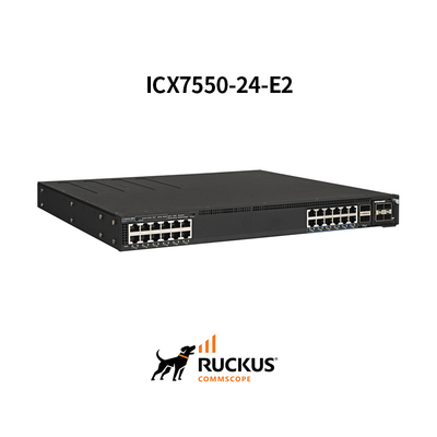 Erweiterter Ruckus Icx7550-24-E2-Schalter mit 24 Ports für nahtlose Verbindung