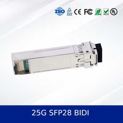 25G SFP28 BIDI 10KM Dual CDR Optisches Transceiver-Modul Industrielle Temperatur, DDM-Unterstützung
