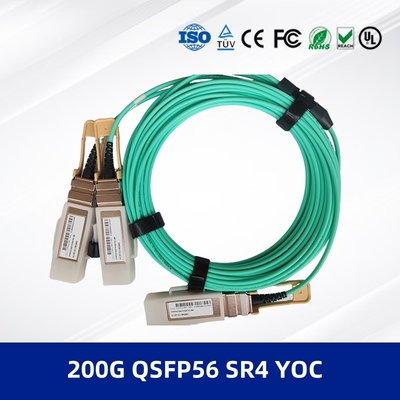 Optischer Transceivermodul 200G QSFP56 SR4 YOC 3M AOC Kabel 200G QSFP56 SR4 bis 2x100G PAM4 Modulation und DDM-Unterstützung