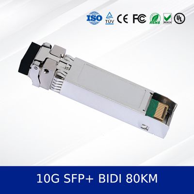 Optischer Transceiver-Modul Premium 10G SFP+ Bidi 80km Glasfasermodul für Rechenzentren.