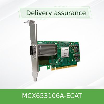 100 g HDR Infiniband Mellanox 100 gb Nic Netzwerkoberfläche QSFP56 MCX653106A-ECAT