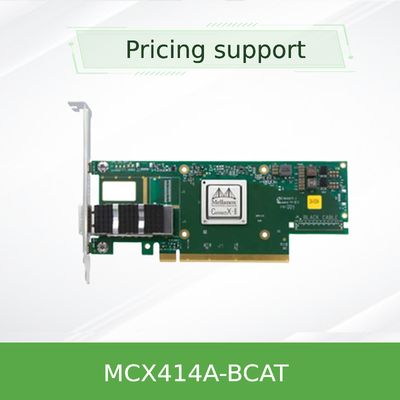 Nvidia 900-9X426-0054-Sq0 MCX414A-BCAT ConnectX-4 EN Netzwerkkarte, 40/56 GBE Dual-Port QSFP28, PCIe3.0 x8, Hohe Blende