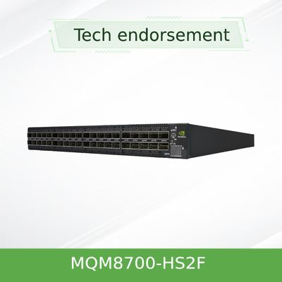 MQM8700-HS2F Mellanox Netzwerk-Switch beschleunigt HPC- und KI-Anwendungen