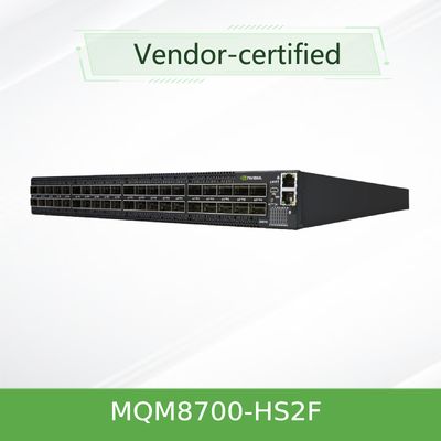 MQM8700-HS2F ((920-9B110-00FH-0MD) Mellanox Quantum Hdr Infiniband-Netzwerk Schalter 40 QSFP56 Ports