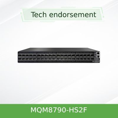MQM8790-HS2F(920-9B110-00FH-0D0) HDR Mellanox Infiniband Netzwerk-Switch mit 40 QSFP56 Ports und 2 Netzteilen (AC)