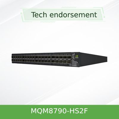40 QSFP56 Ports Mellanox Quantum Hdr Infiniband Switch 200 Gbps MQM8790-HS2F