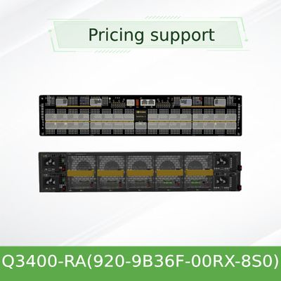 Quantum-3-basierter XDR Infiniband Switch Q3400-RA 920-9B36F-00RX-8S0 4U 144 XDR Ports über 72 OSFP Cages 8 Netzteile
