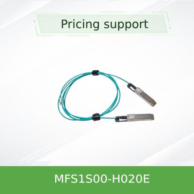 MFS1S00-H020E Splitterkabel Ethernet mit geringer Latenzzeit von Mellanox AOC 200GbE bis 2x100GbE 20m