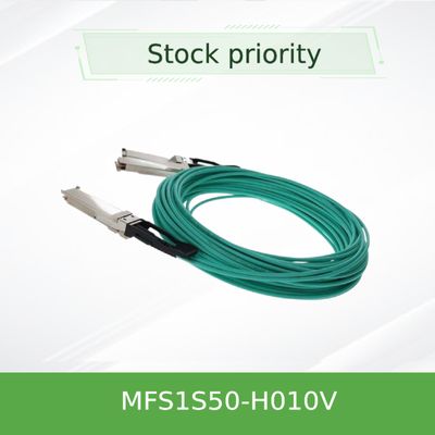 MFS1S50-H010V 200GbE 2x100GbE zum aktiven Lichtwellenleiter InfiniBand verkabelt Kabel Mellanox AOC