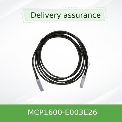 Kupfernes Kabel InfiniBand EDR der direkten Befestigungs-MCP1600-E003E26 bis zu 100Gb/S QSFP28 3m schwarzes 26AWG