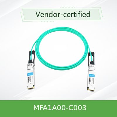 Aktives Lichtleiterkabel MFA1A00-C003 100GbE 3m QSFP LSZH Mellanox AOC