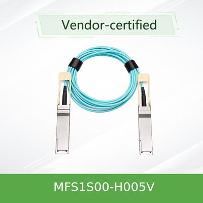 MFS1S00-H005V(980-9I45D-00H005) Aktives optisches Kabel von Aoc bis zu 200 Gbit/s IB HDR QSFP56 5 m