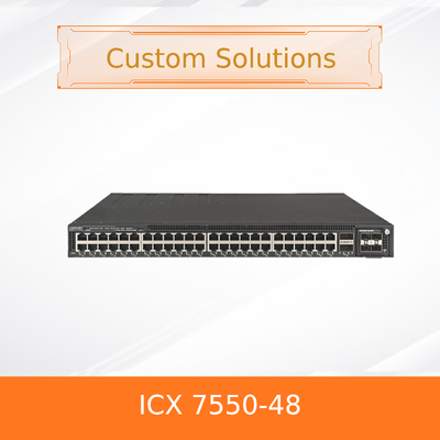 RUCKUS ICX 7550-48 Stackbare Schalter   Multigigabit PoE++ 802.3bt 100GbE Uplinks