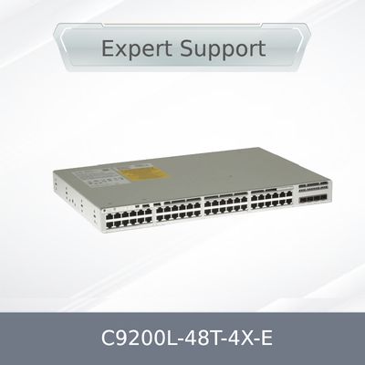 Neuer original C9200L-48t-4X-E Netzwerk-Switch, L3, verwaltet, 48 x 10/100/1000 + 4 x 10 Gigabit SFP+ (Uplink)