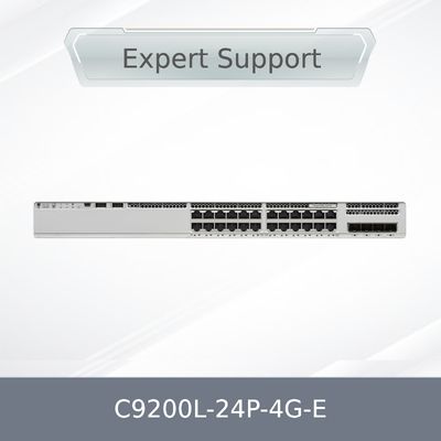 C9200L-24P-4G-E Cisco Catalyst 24 Port POE Layer3 Managed Gigabit Ethernet 4 SFP-Port-Stapel-Netzwerkschalter C9200L-24P-4G-E