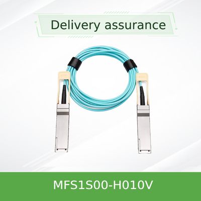 NVIDIA MFS1S00-H010V 200 Gbit/s QSFP56 Aktives optisches Kabel - 10m AOC für HDR InfiniBand & 200GbE Rechenzentren