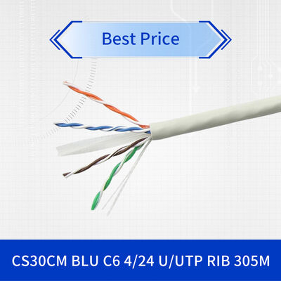 Category 6 U/UTP Network Cable with 24 AWG Solid Bare Copper 305-meter Reel ANSI/TIA-568.2-D Compliant