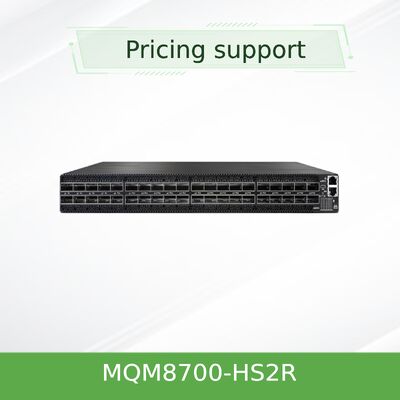 NVIDIA Quantum MQM8700-HS2R 200G InfiniBand-Switch -- 40 Port 16Tb/s Managed Switch mit C2P-Airflow