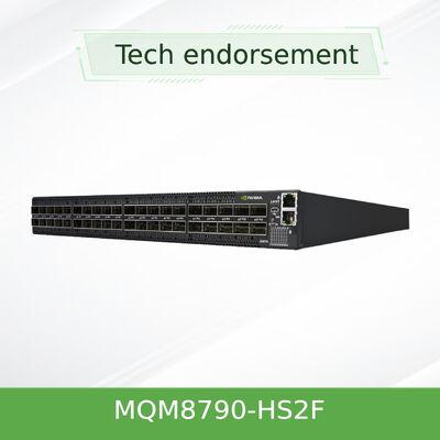 NVIDIA Quantum MQM8790-HS2F 200G InfiniBand Switch nicht verwaltet 40-Port 16Tb/s P2C Luftstrom UFM bereit