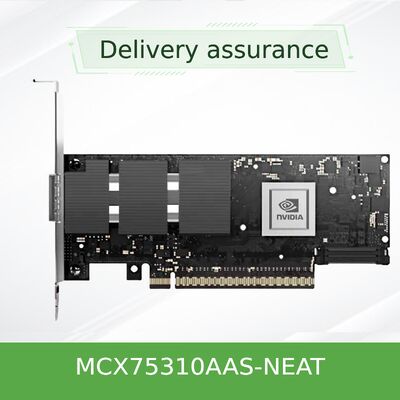 NVIDIA ConnectX-7 VPI Adapter – Dual-Port NDR 400Gb/s, PCIe 5.0, GPUDirect, RoCE – MCX75310AAS-NEAT