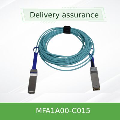 NVIDIA MFA1A00-C015 100Gb/s QSFP28 Aktives Optisches Kabel – 15m 100GbE & InfiniBand EDR LSZH