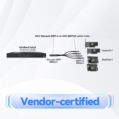 800G OSFP SR8 Transceiver for Quantum-2 & Spectrum-4 Switches  MMA4Z00-NS 50m