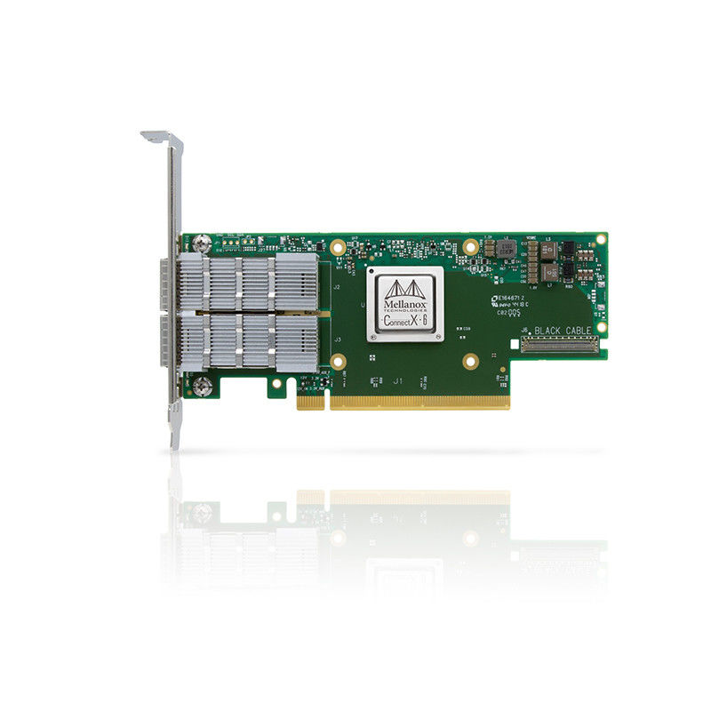 Adapter MCX653106A-HDAT ConnectX Doppel-Port Ethernet HDRs 200GbE Mellanox Netzwerkkarte-VPI 6 QSFP56