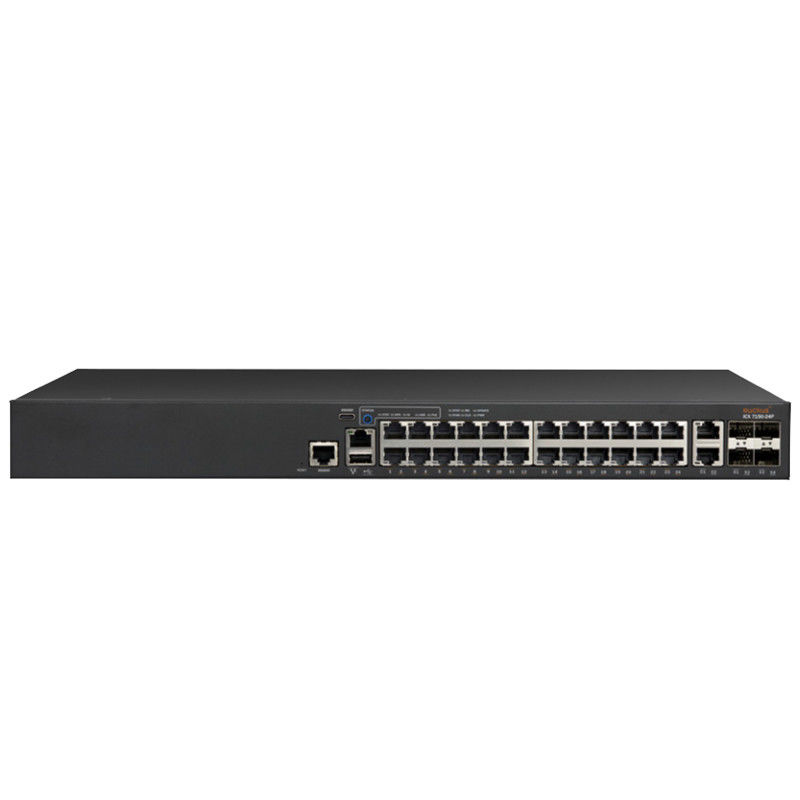 Krawall-Netz-Schalter ICX7150 10/100/1000Mbps RJ-45 PoE 370W 24P 4X1G