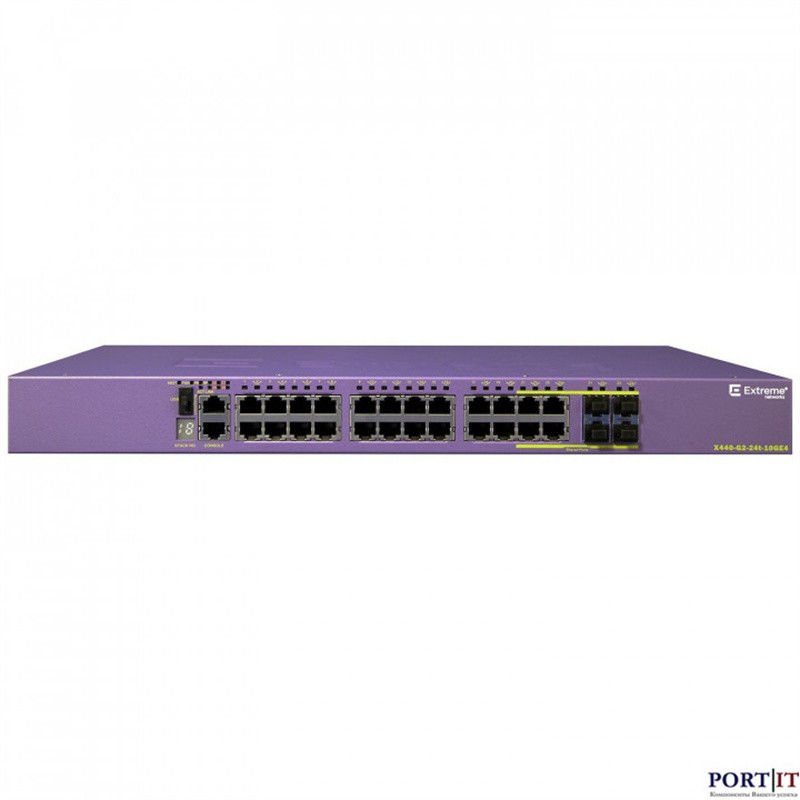 10GE4 Skalierbare AVB Extreme Networks X440 Switch G2 24T X440-G2-24p-10GE4 neu und original