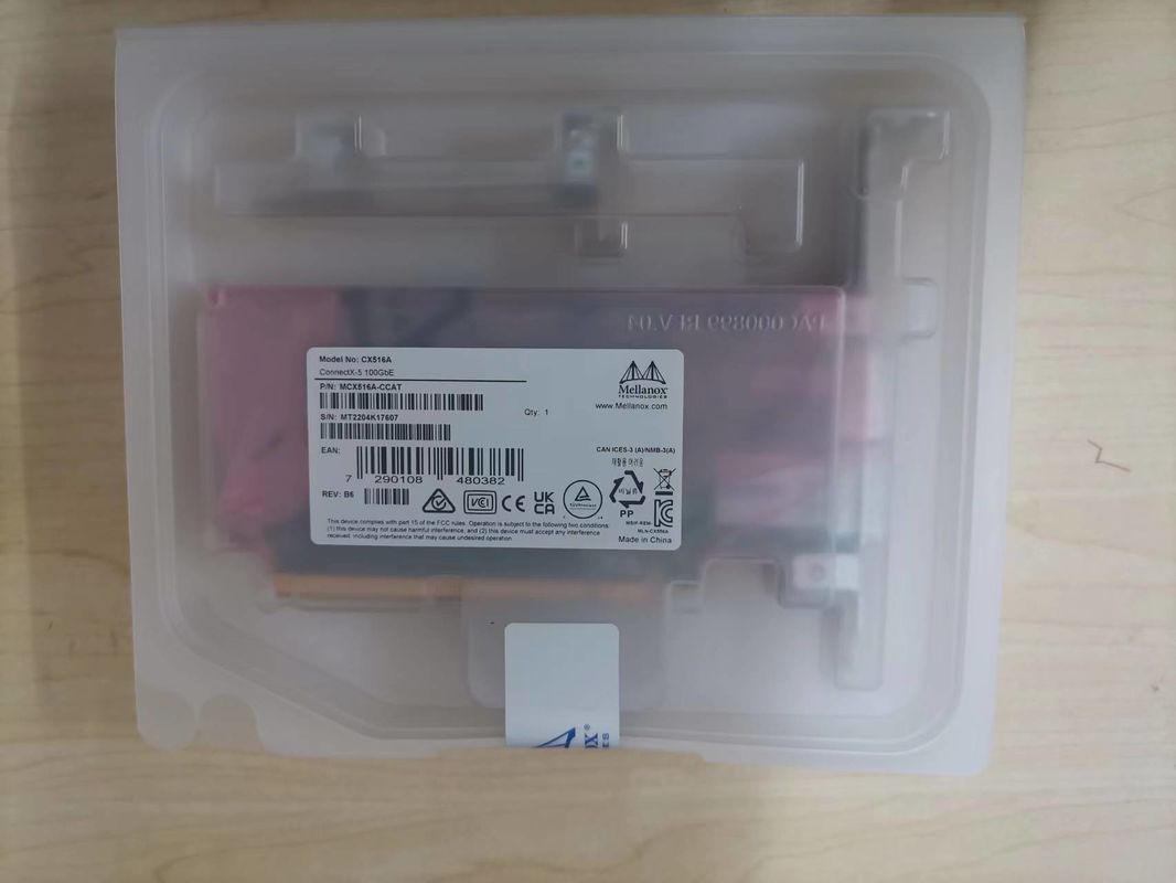 Doppel-Hafen QSFP28 PCIe3.0x16 100GbE NIC Mellanox Network Card MCX516A-CCAT