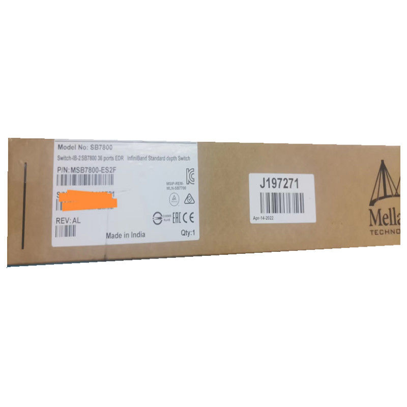 MSB7800-ES2F Mellanox Netz-Schalter-IB 2 basierte Häfen QSFP28 EDR InfiniBand 1U 36