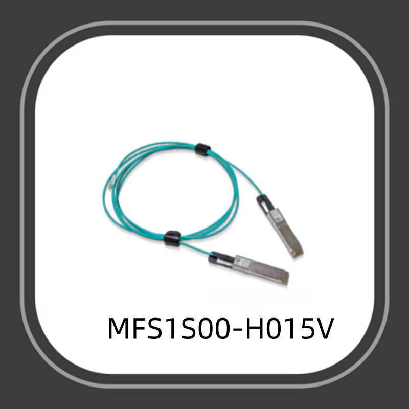 Mellanox AOC DAC-Kabel 200G 15 m QSFP56 Aoc-Glasfaserkabel MFS1S00-H015V Aktives optisches Kabel